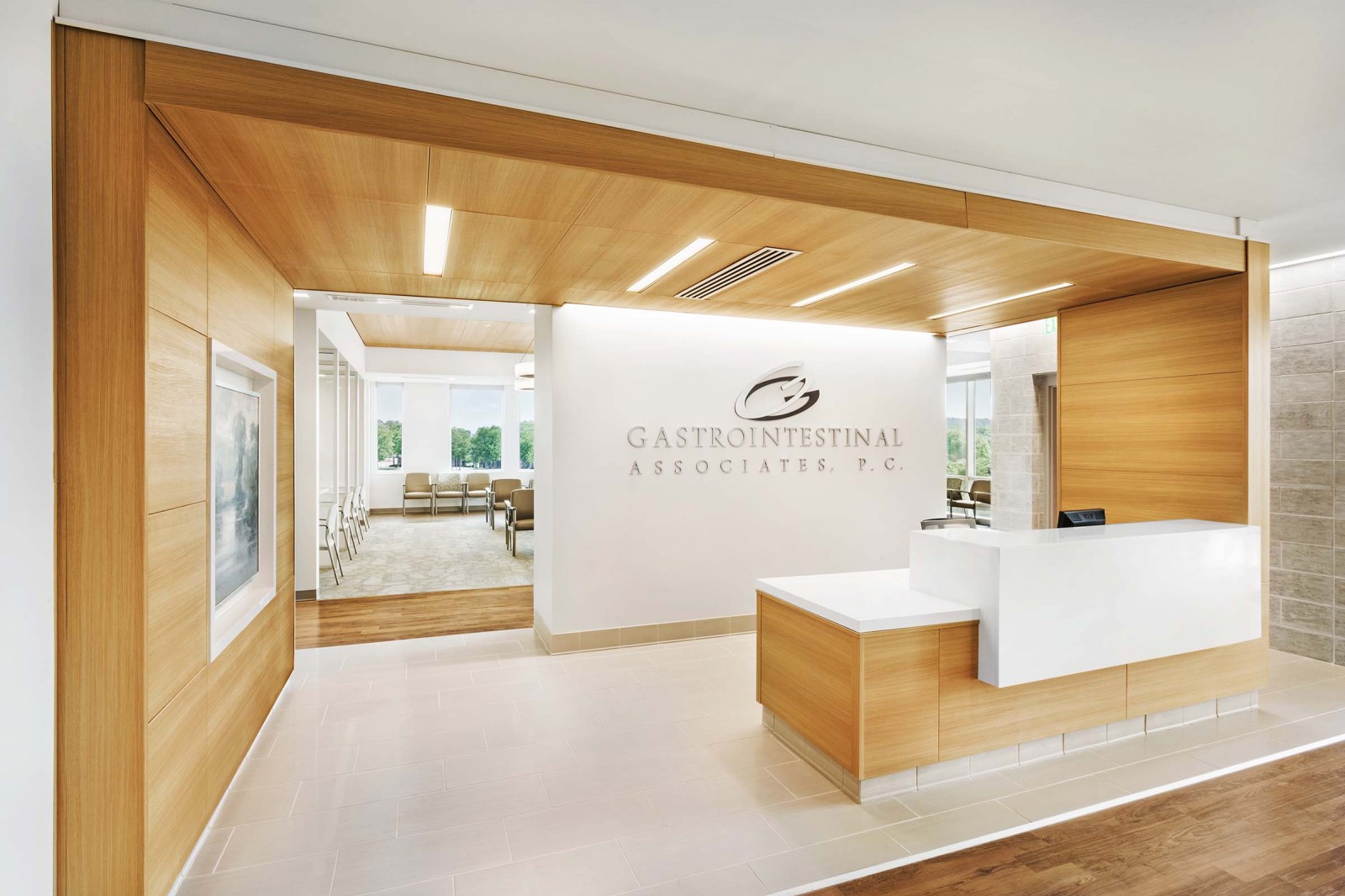 Gastrointestinal Associates Interior - Reception Desk